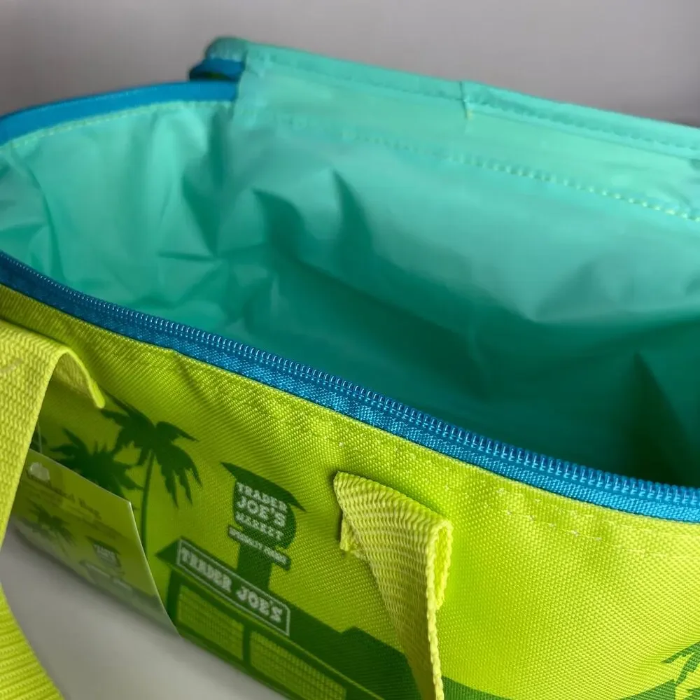 SET of 3 — Trader Joe’s Mini Insulated Cooler Bags Striped Blue Green Orange NWT
